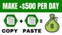 Get Paid +$500 Per Day FREE! | Copy & Paste (Make Money Online)