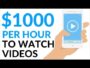 Earn $1000 in 1 Hour WATCHING VIDEOS! (Make Money Online 2020)