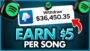 How I Earn $5 PER SONG Listened to – Make Money Online 2024