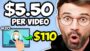 Earn $1,100+ By Just Watching Videos ($5.50 Per Video) ~ Make Money Online 2022