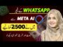 I Earn RS. 2500 from WhatsApp META AI – How to make money online