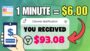 Earn $6.00 Watching Google Ads For 1 Min | Make Money Online 2024