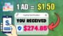 Earn $1.50 For Every Google Ad Watched | Make Money Online 2024
