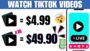 Get Paid $4.99 Per TikTok Video Watched! | Make Money Online 2024