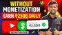 Monetization Ko Maro Goli 🤑 Earn ₹2500 Daily Without Monetization | Best Earning App 2024| GPlinks