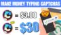Earn $3.00 Typing CAPTCHAs *(100% FREE)* | Make Money Online 2024